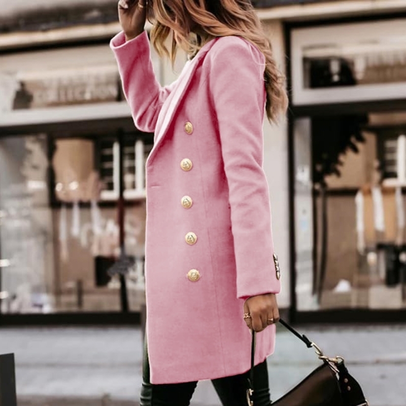 Wool Coat Peacoat - 652F Womens Fall Winter Wool Coats