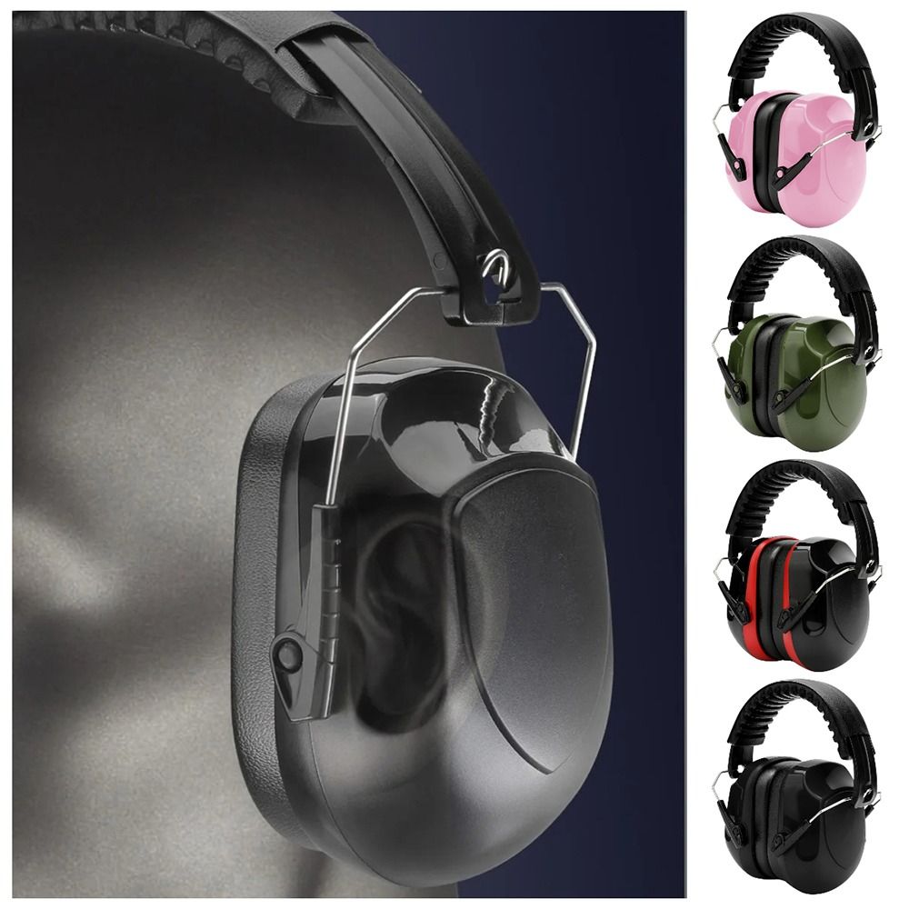 Earmuffs Foldable - SNR-34dB Adjustable Head Earmuffs Noise Reduction