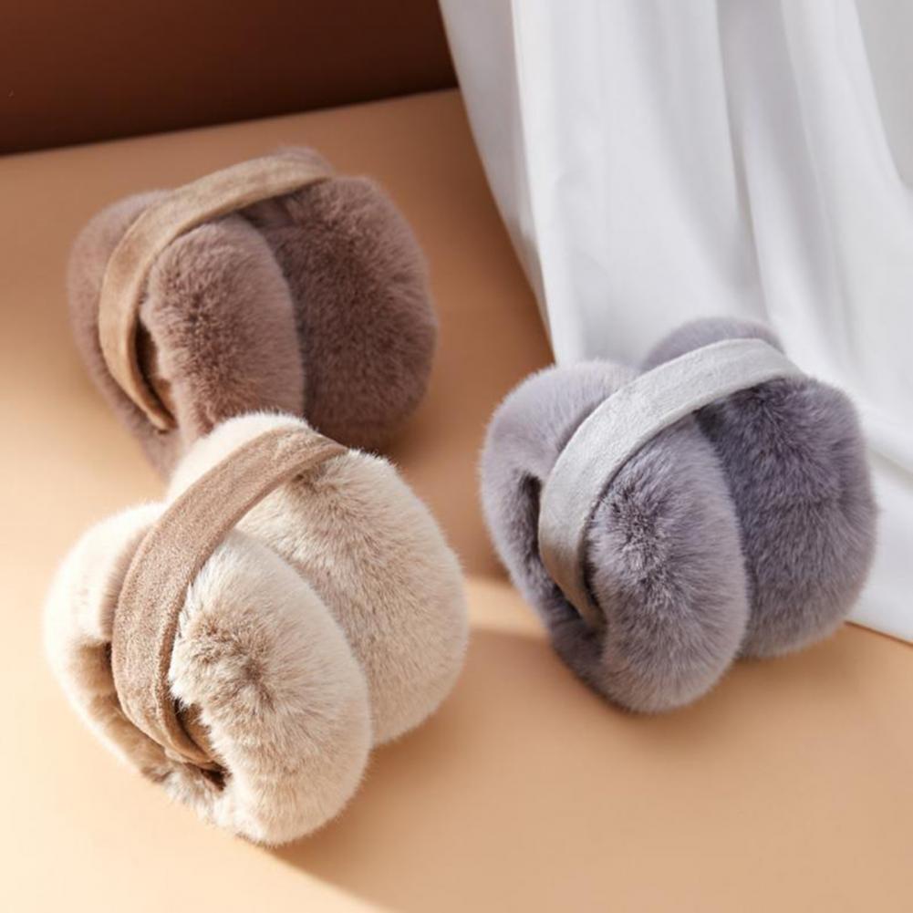 Earmuffs Foldable - Women Winter Earmuffs Plush Ear Foldable