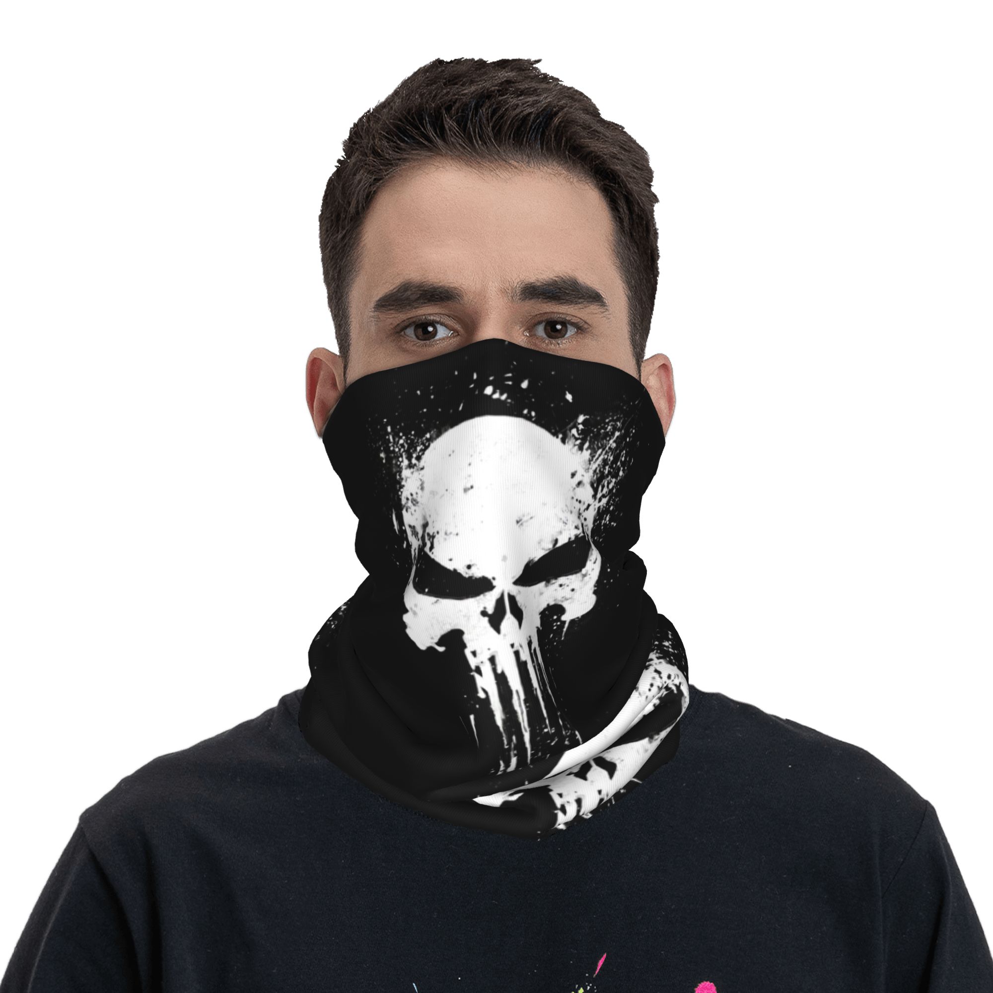 Custom Skeleton Skull Bandana  - Neck Gaiter Fleece ulasan dan harga