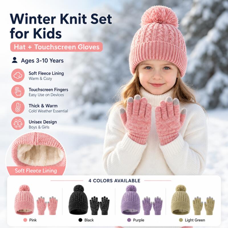 Kids Winter Knit Hat Touchscre - Touch Screen Gloves ulasan dan harga