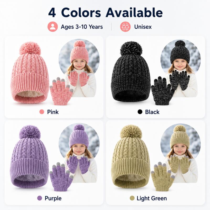 Kids Winter Knit Hat Touchscre - Touch Screen Gloves ulasan dan harga
