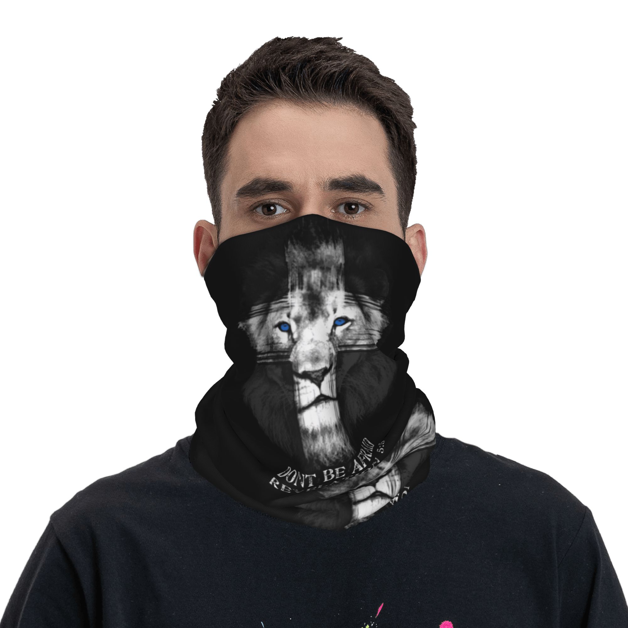 Custom Cool Lion Of Judah Jesu - Neck Gaiter Fleece ulasan dan harga