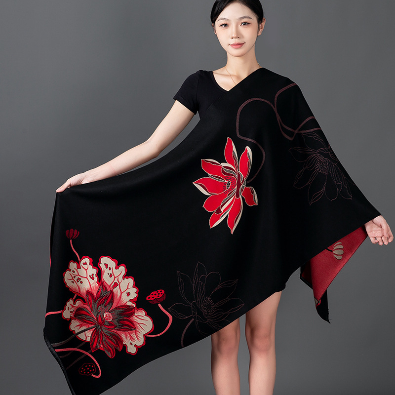 Women Winter Shawl Cashmere Sc - Shawl Wrap Winter ulasan dan harga