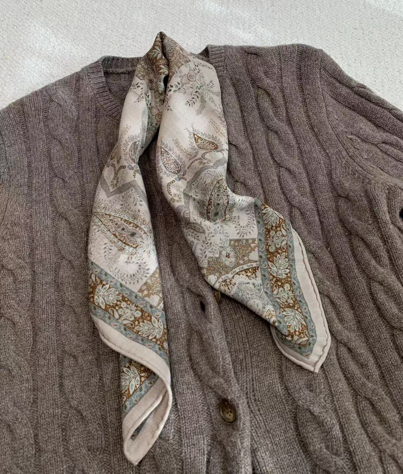 2026 Wool Silk Neck Warmer for - Wool Scarf Men ulasan dan harga