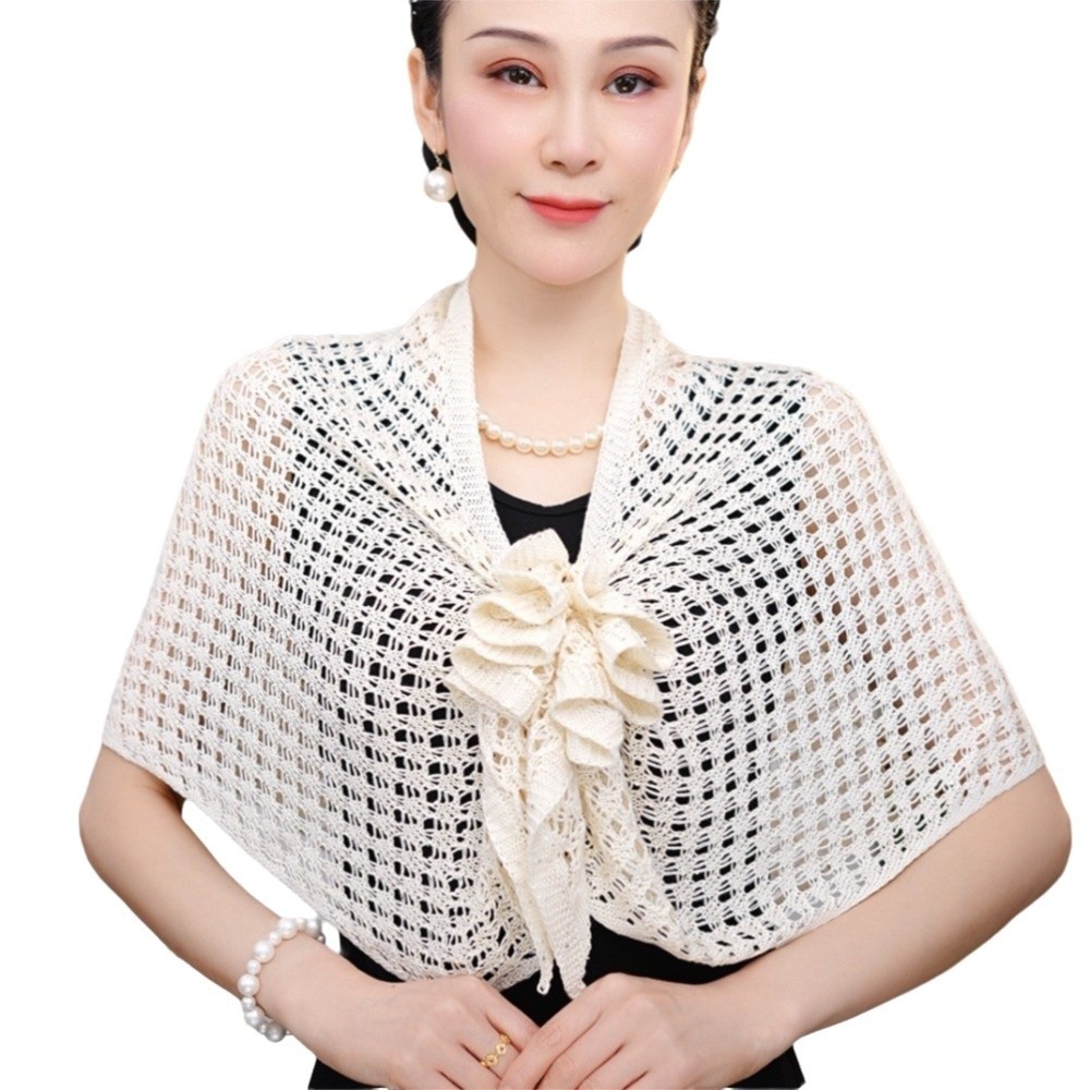 Sparkly Design Hollow Out Card - Shawl Wrap Winter ulasan dan harga