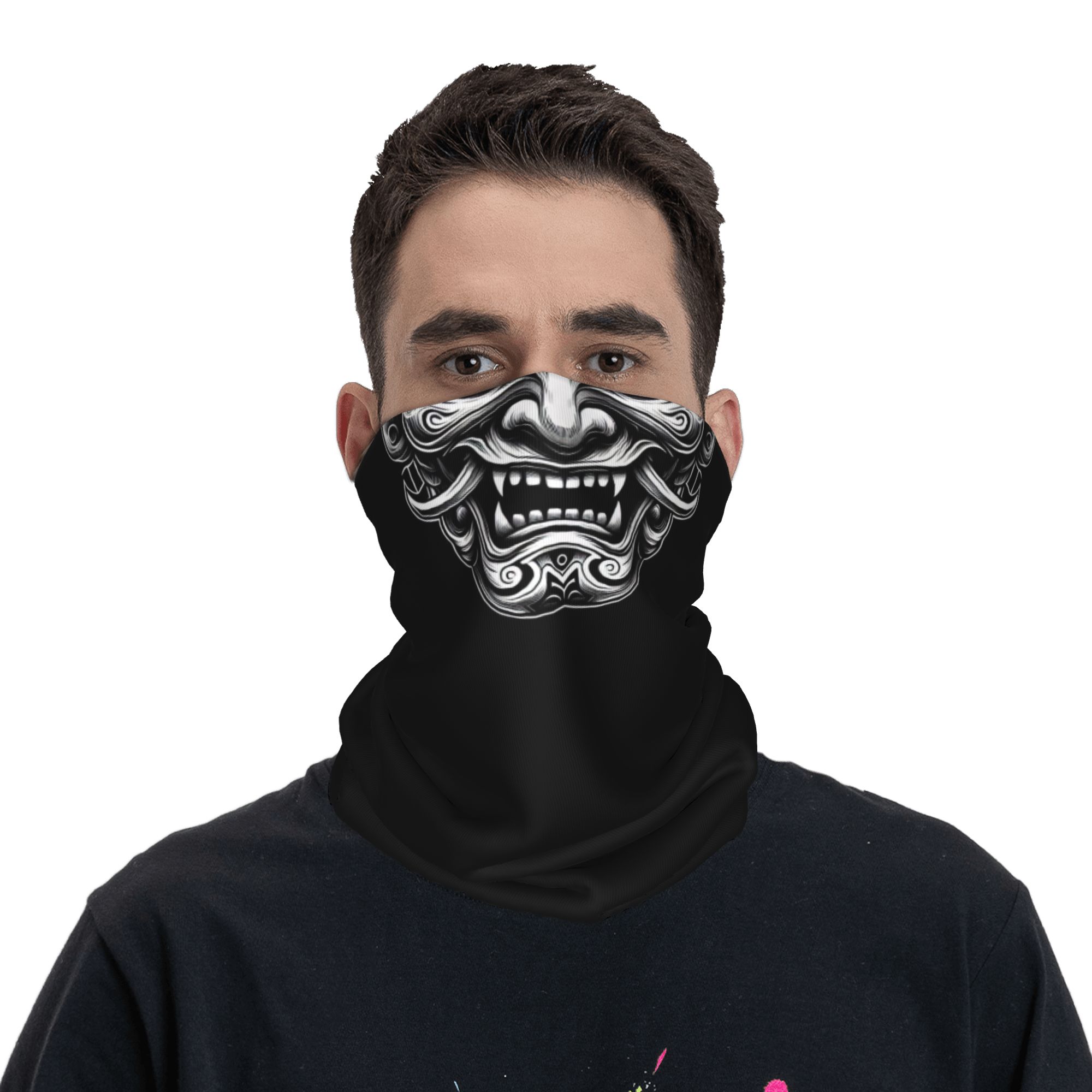 Custom Samurai Oni Demon Banda - Neck Gaiter Fleece ulasan dan harga