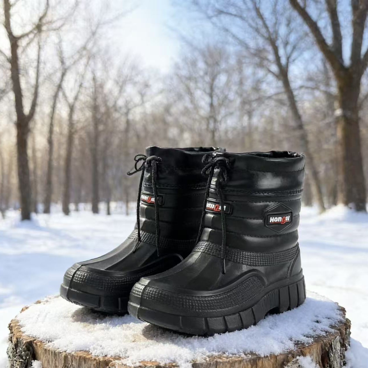 Snow boots men's new velvet wa - Waterproof Winter Boot ulasan dan harga