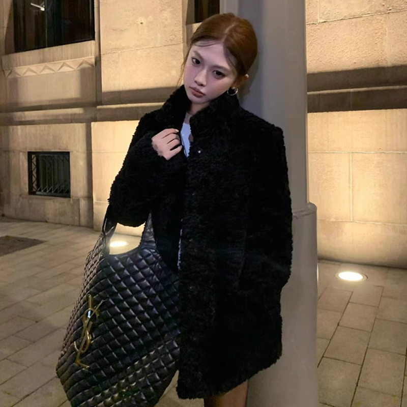Lamb Wool Jacket Coat Woman Wa - Wool Coat Peacoat ulasan dan harga