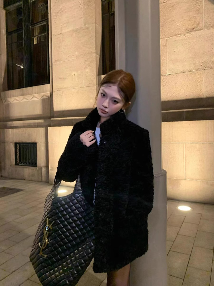 Lamb Wool Jacket Coat Woman Wa - Wool Coat Peacoat ulasan dan harga