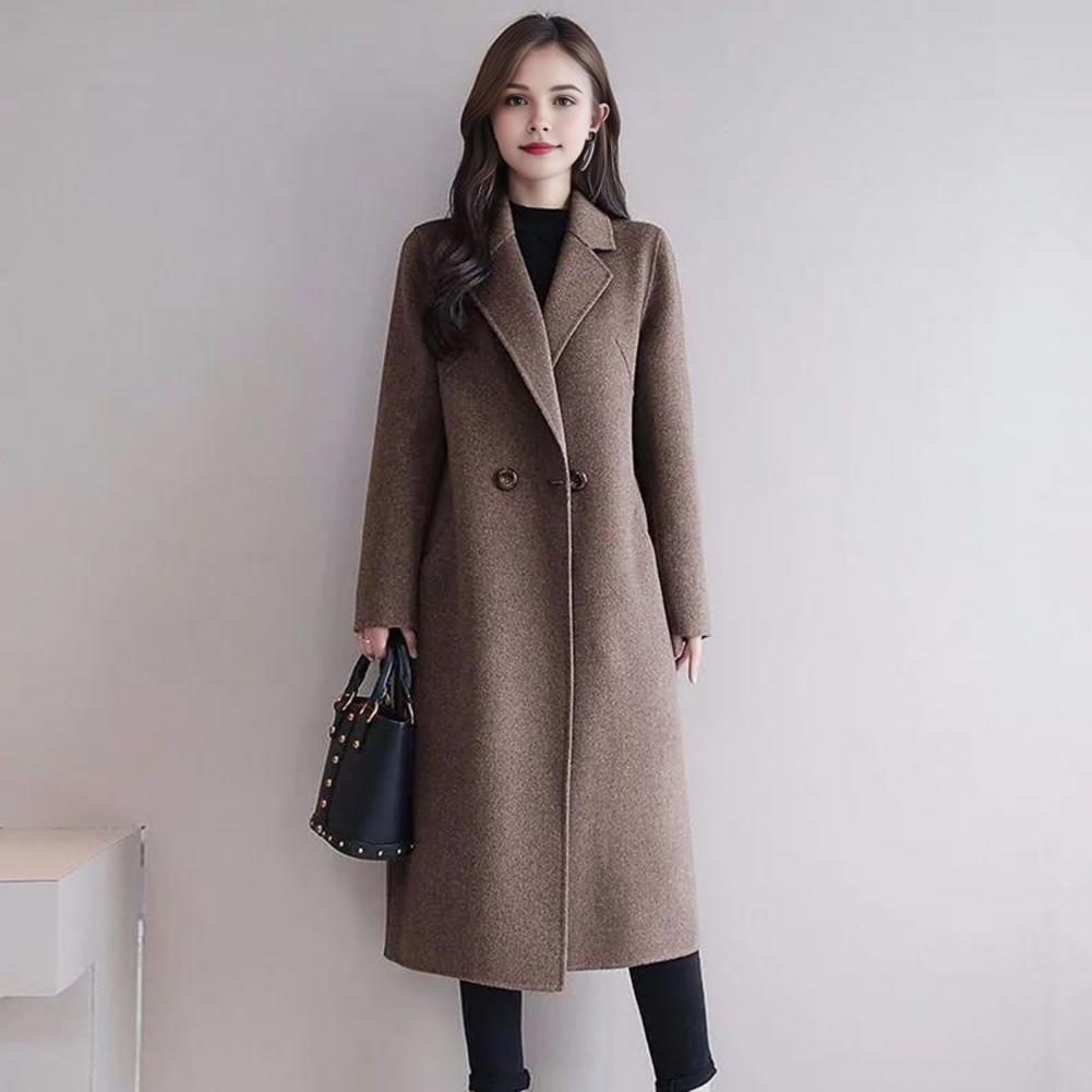 Women Wool Coat Women's Wool P - Wool Coat Peacoat ulasan dan harga