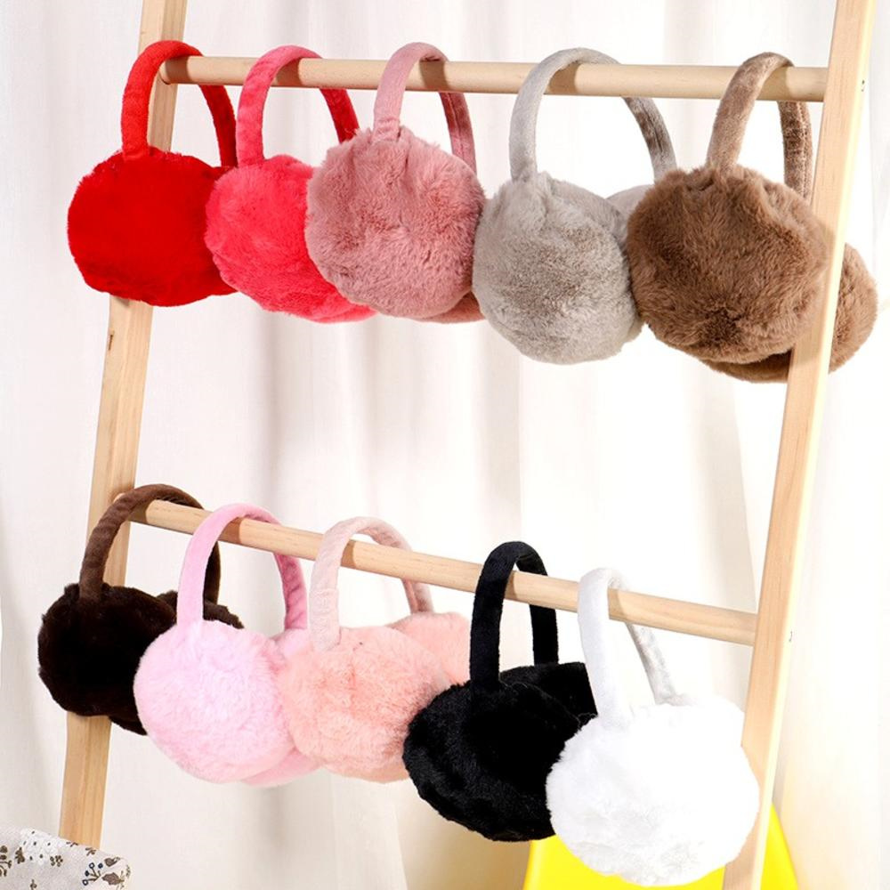 Winter Ear Muffs Fluffy Women  - Earmuffs Foldable ulasan dan harga