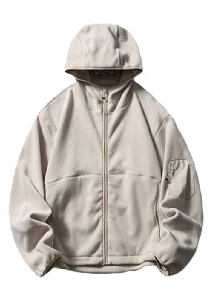 Mens Hoodie Autumn Winter Cott - Sherpa Hoodie Fleece ulasan dan harga