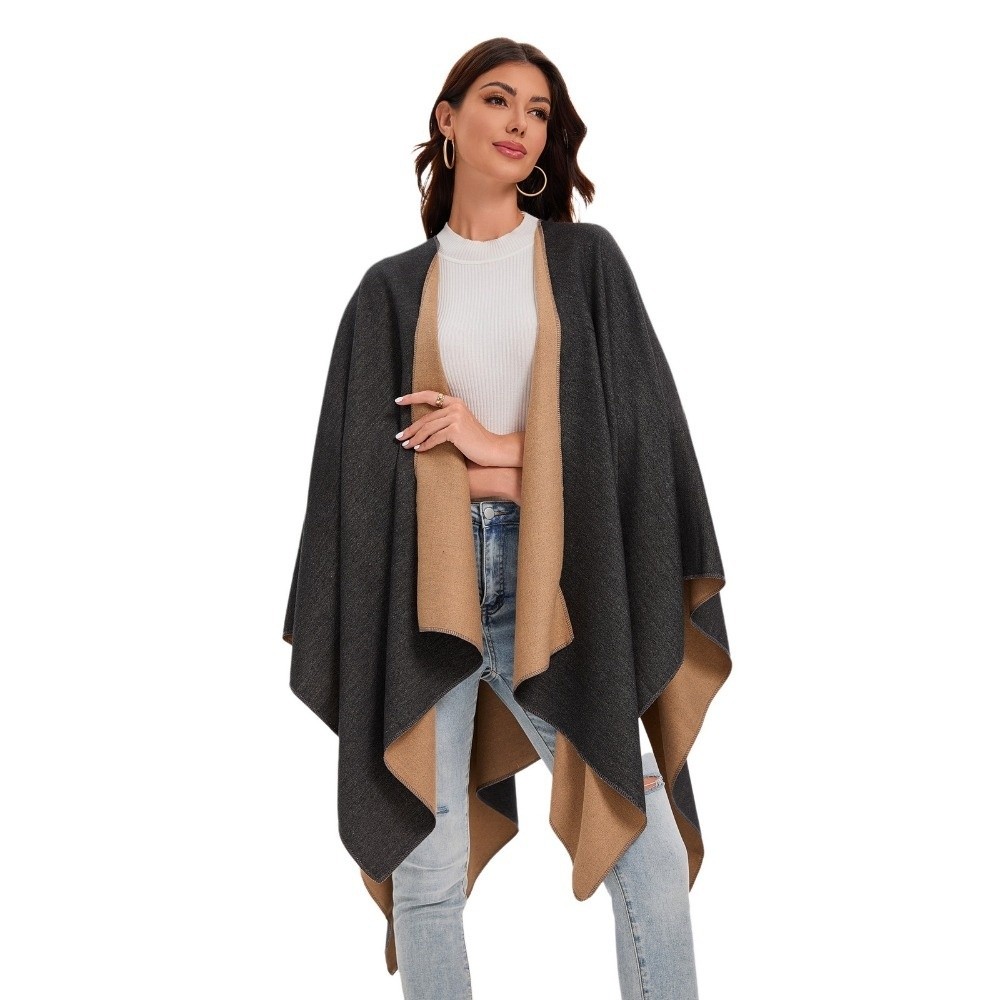 Warm Coat Plaid Design Travel  - Shawl Wrap Winter ulasan dan harga