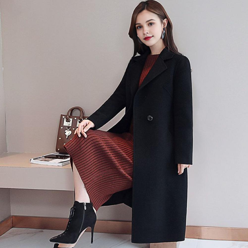 2025 Elegant Women Woolen Coat - Wool Coat Peacoat ulasan dan harga