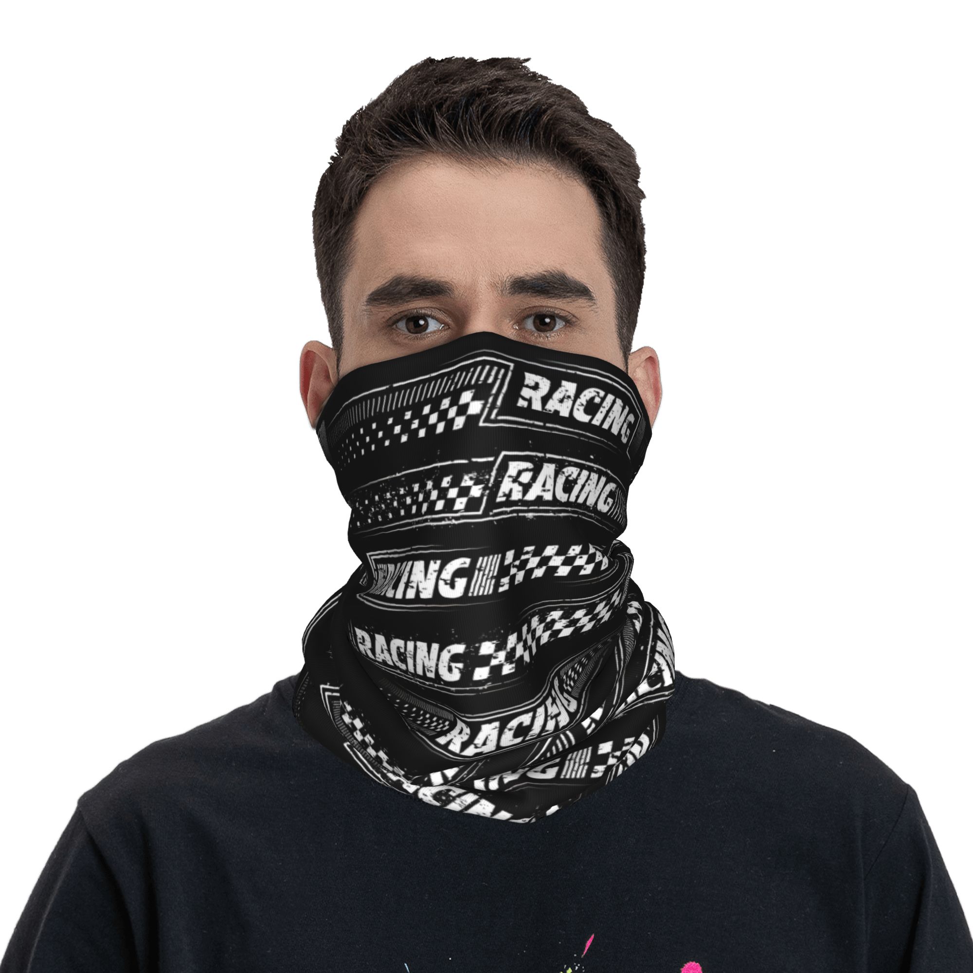 Custom Racing Speed Rally Race - Neck Gaiter Fleece ulasan dan harga