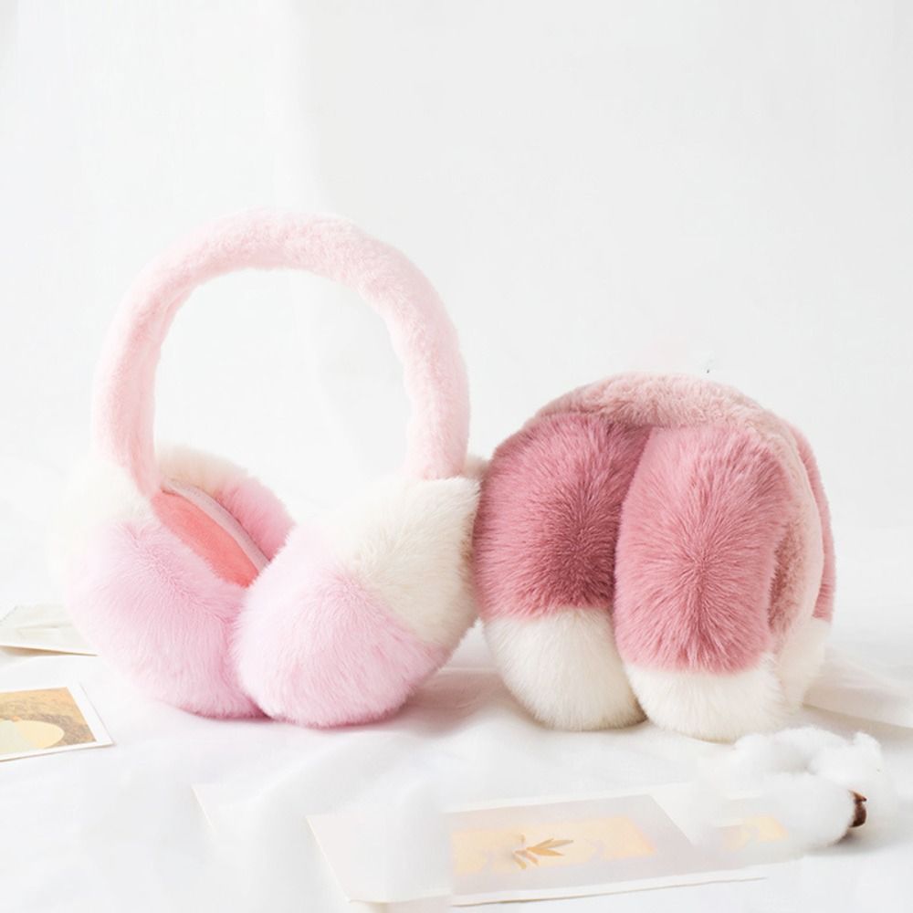 Fashion Faux Fur Ear Muffs Can - Earmuffs Foldable ulasan dan harga