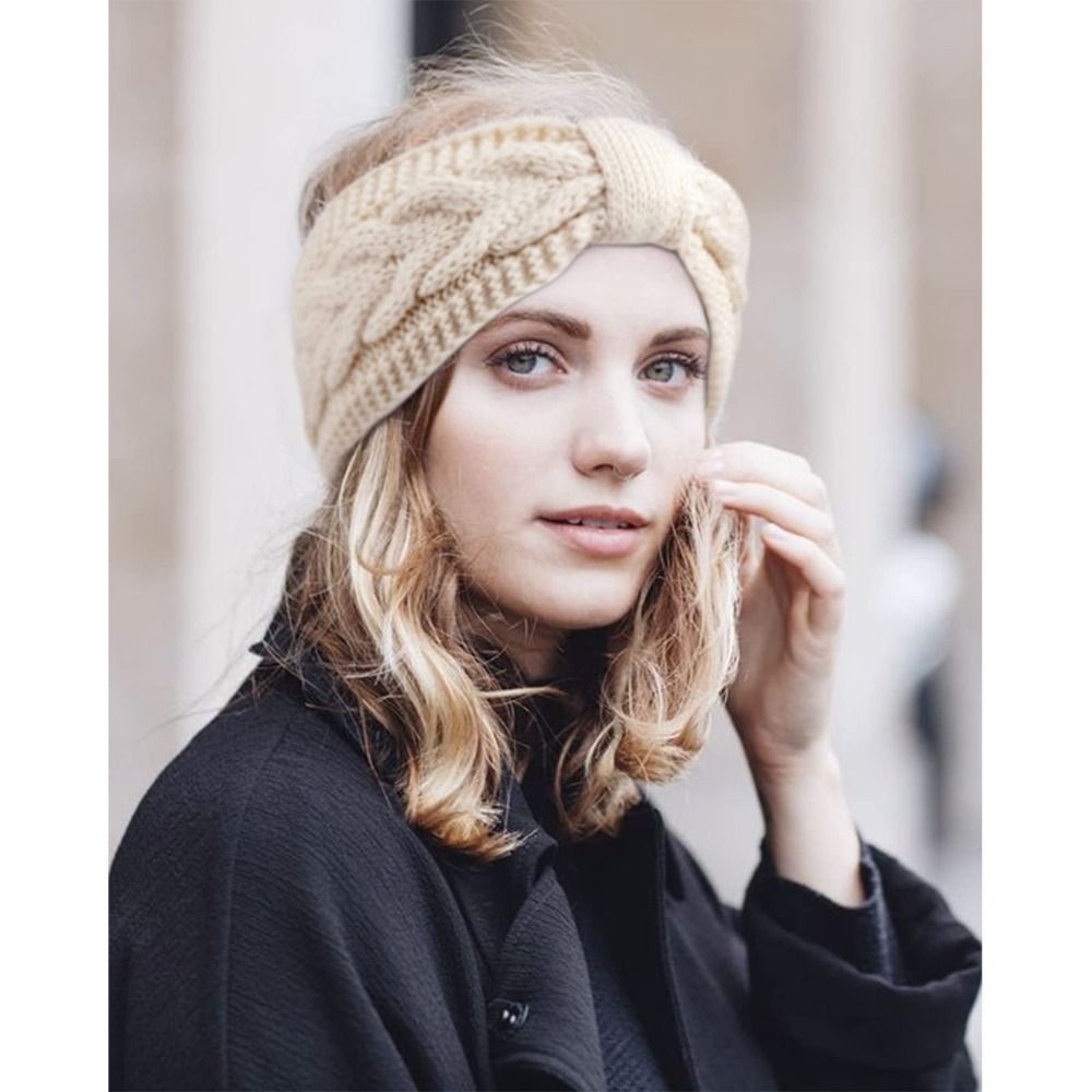 Winter Knitted Women Headbands - Winter Headband Fleece ulasan dan harga