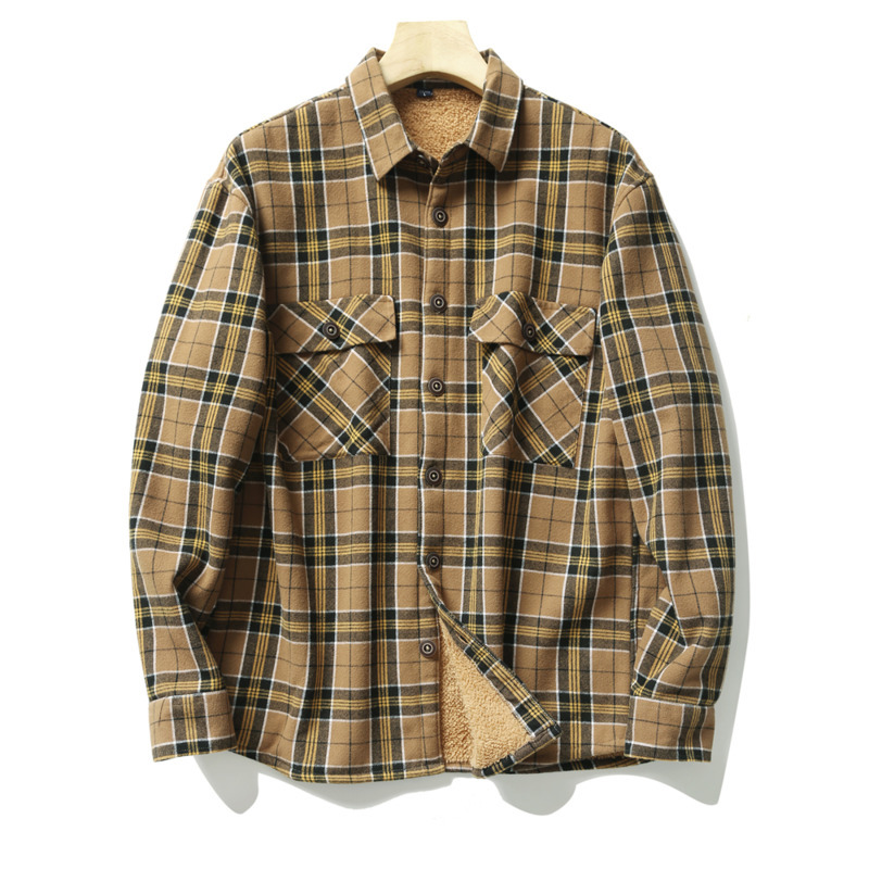 Men's Plaid Flannel Shirts Jac - Flannel Shirt Lined ulasan dan harga