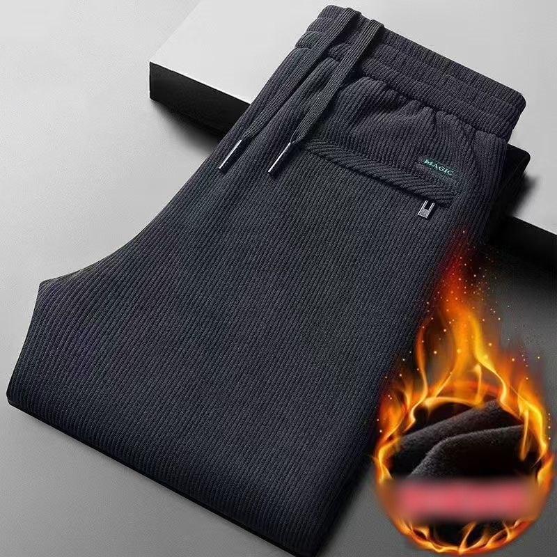 Black gray men's corduroy and  - Corduroy Pant Warm ulasan dan harga