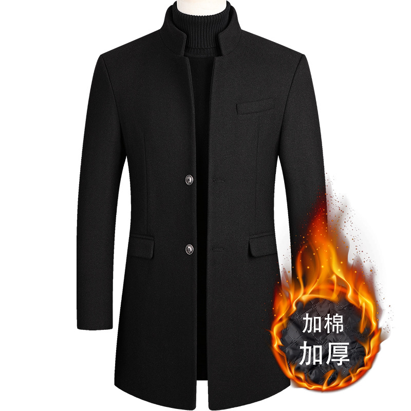 2025 New Extra Long Wool Trenc - Wool Coat Peacoat ulasan dan harga