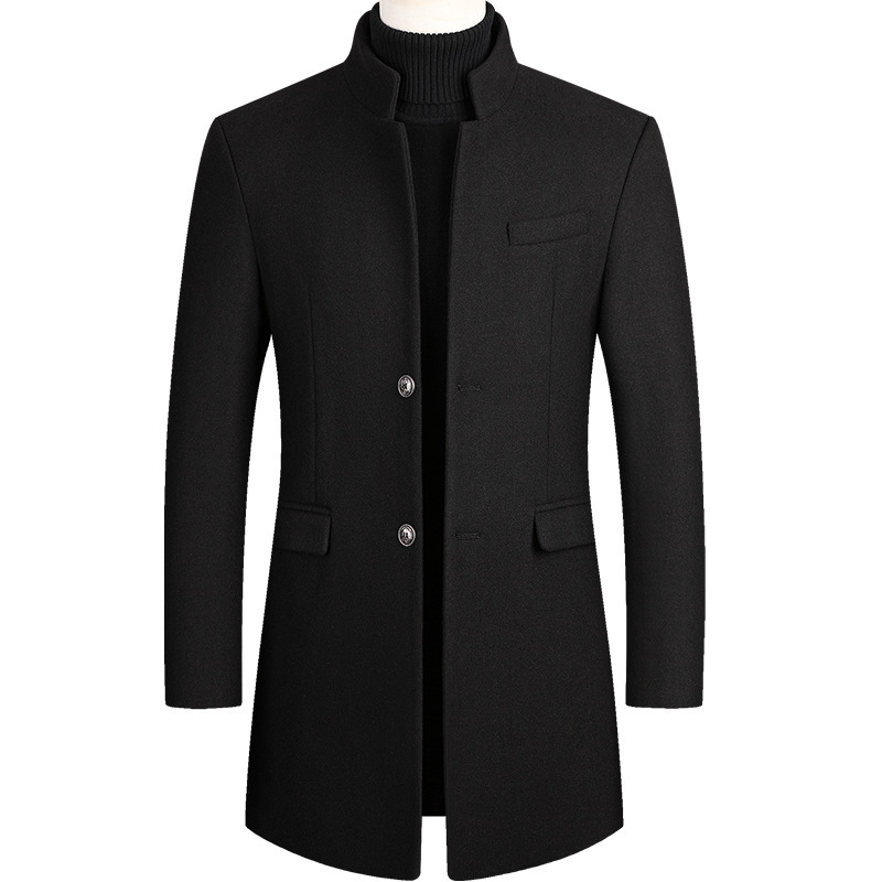 2025 New Extra Long Wool Trenc - Wool Coat Peacoat ulasan dan harga