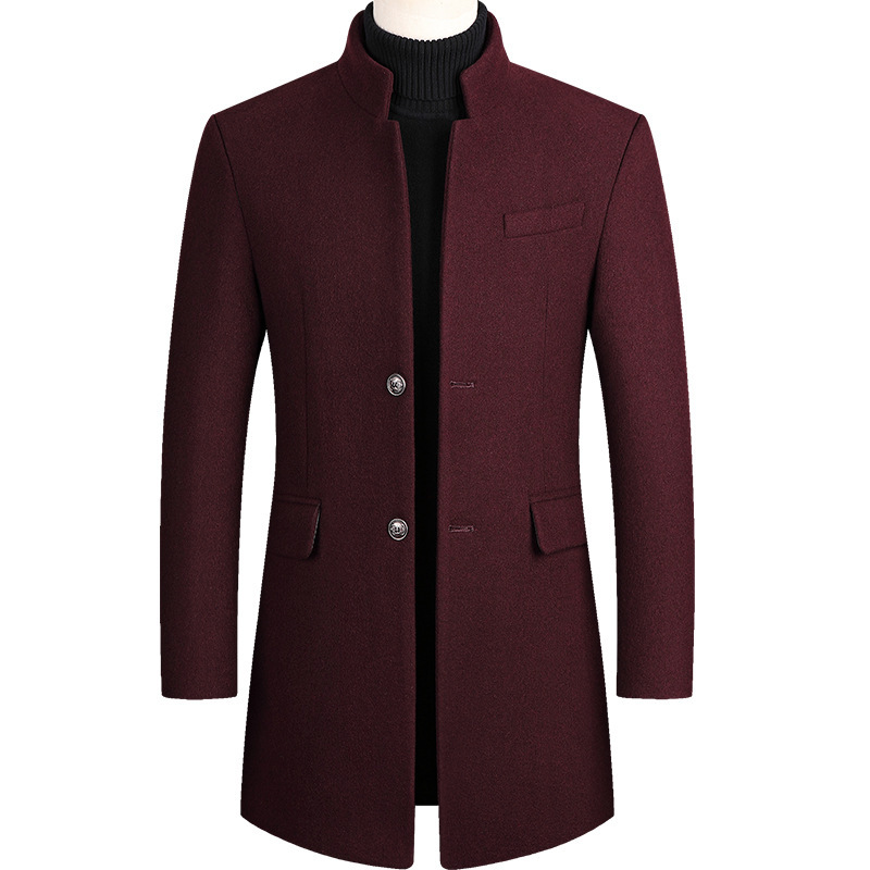 2025 New Extra Long Wool Trenc - Wool Coat Peacoat ulasan dan harga