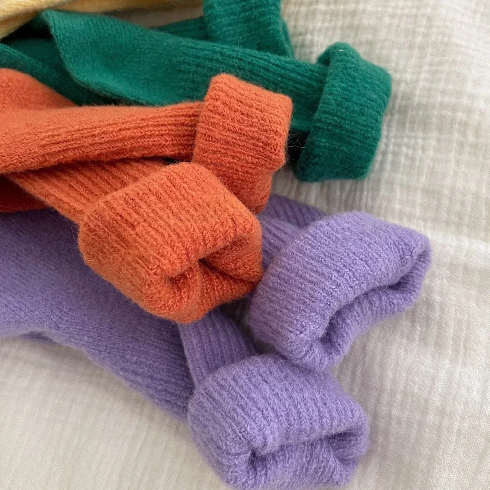 Solid Color Women Winter Thick - Thermal Sock Wool ulasan dan harga