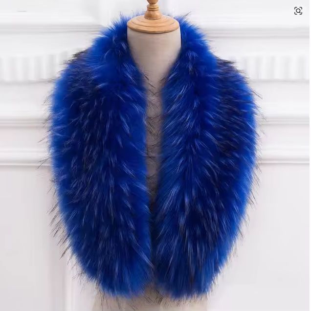 Natural Fur Collar Real raccoo - Shawl Wrap Winter ulasan dan harga