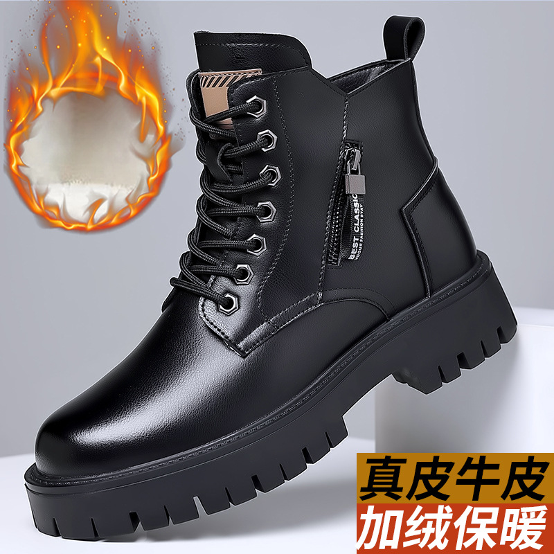Men Classic Genuine Leather Bo - Waterproof Winter Boot ulasan dan harga