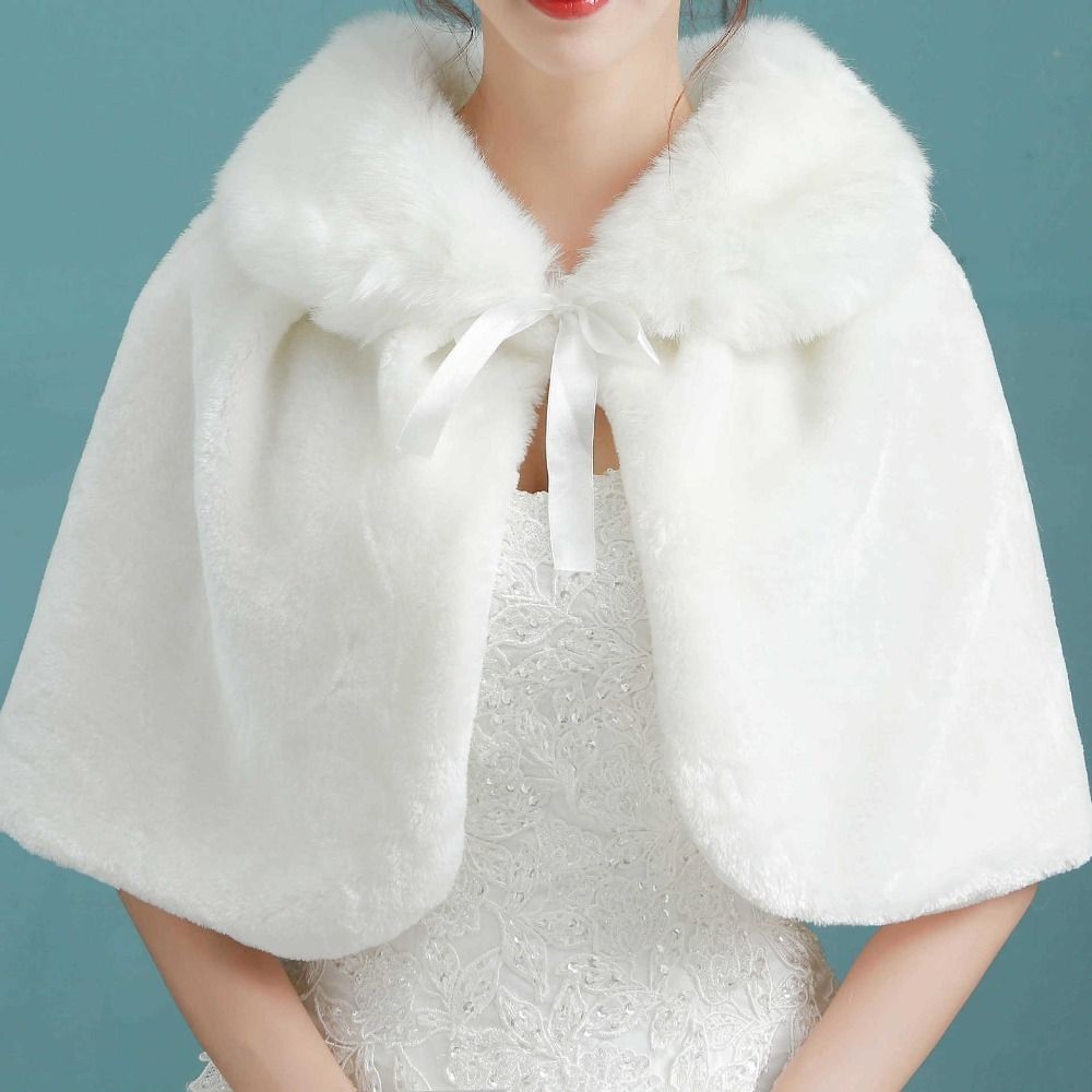 White Womens Winter Thicken Pl - Shawl Wrap Winter ulasan dan harga