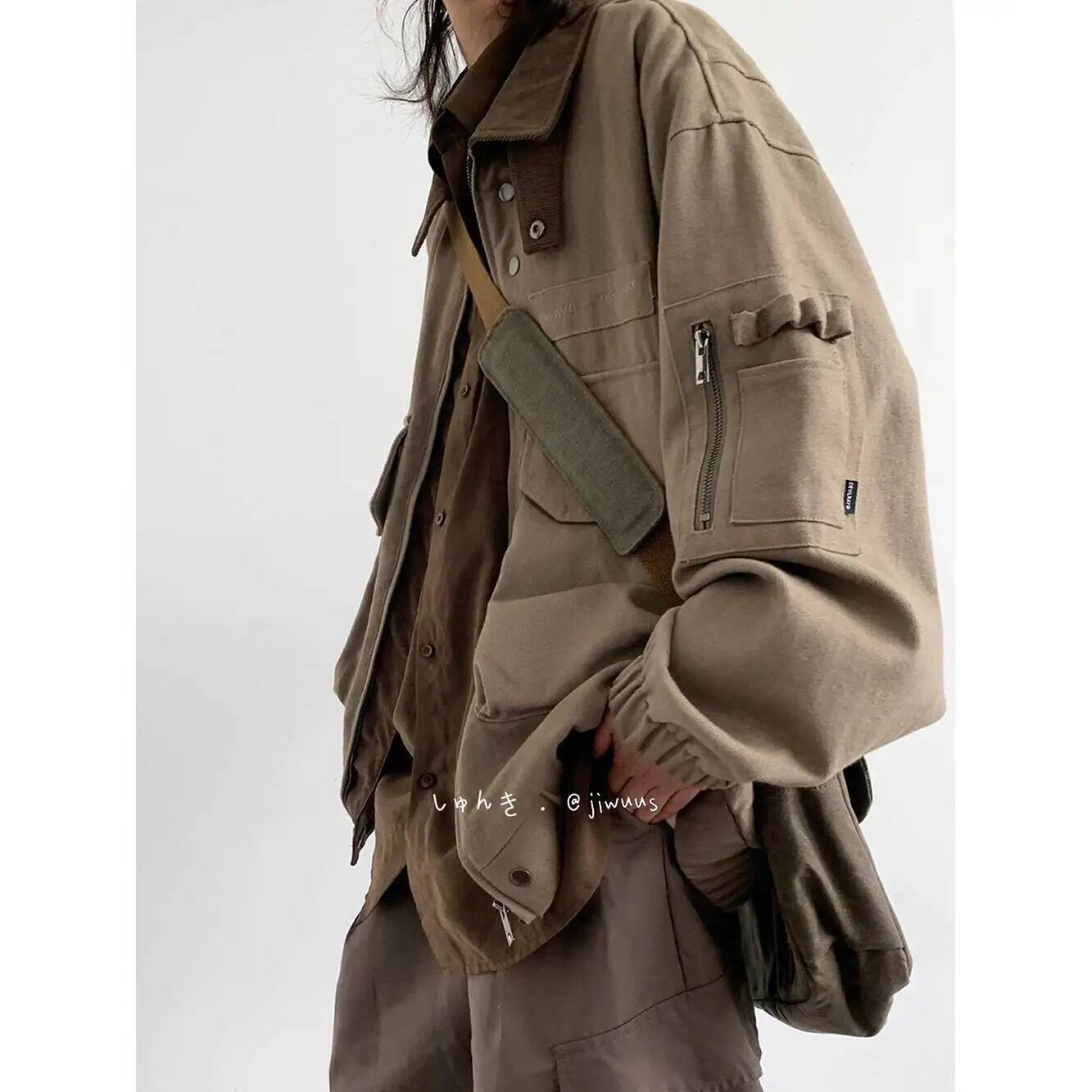 Man Jacket Spring Autumn Loose - Down Jacket Packable ulasan dan harga