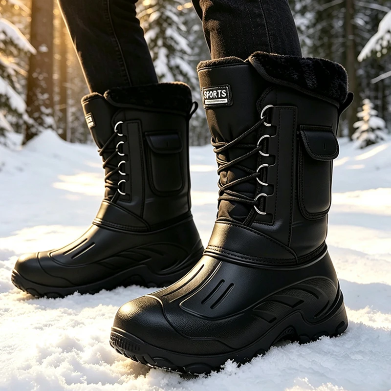 Men Winter Snow Boots Outdoor  - Waterproof Winter Boot ulasan dan harga
