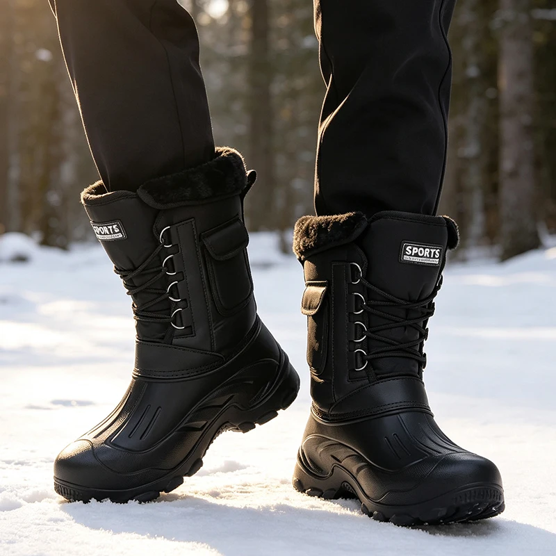 Men Winter Snow Boots Outdoor  - Waterproof Winter Boot ulasan dan harga