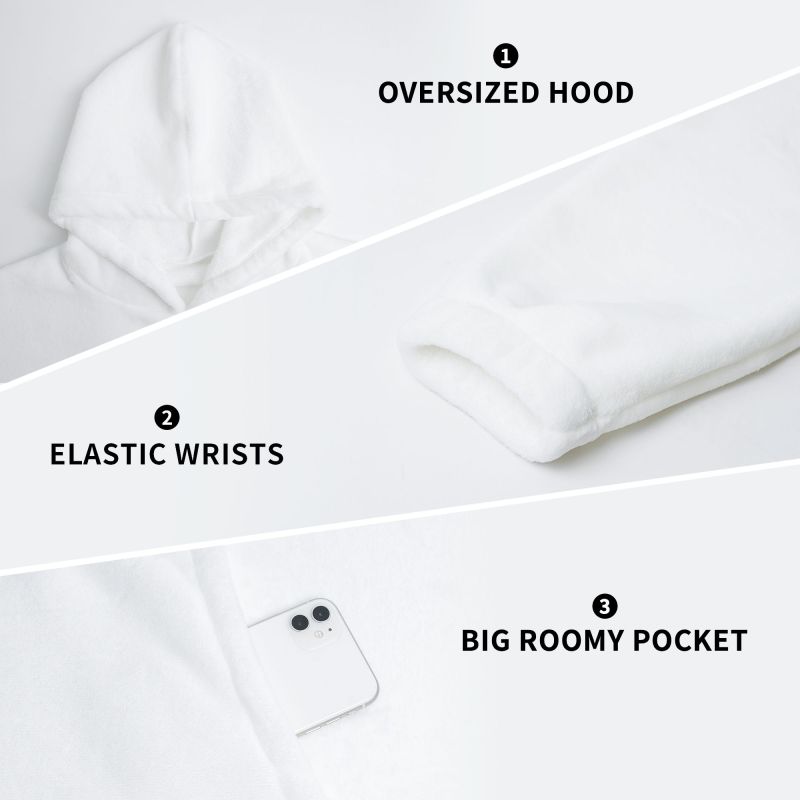 Zebra Stripe Print Wearable Bl - Sherpa Hoodie Fleece ulasan dan harga