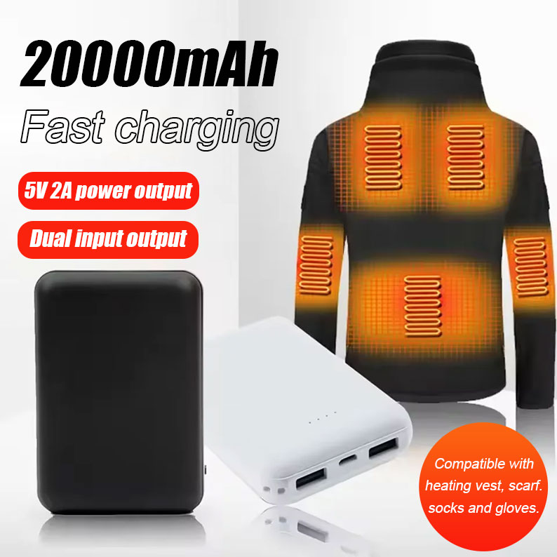 20000mAh Power Bank Portable U - Heated Vest Battery ulasan dan harga