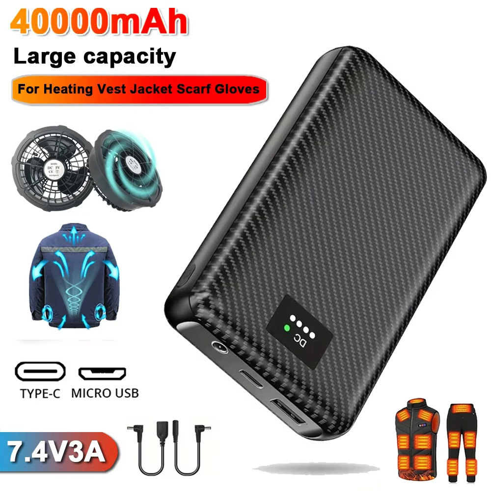Ranwomen 30000/40000mAh Powerb - Heated Vest Battery ulasan dan harga