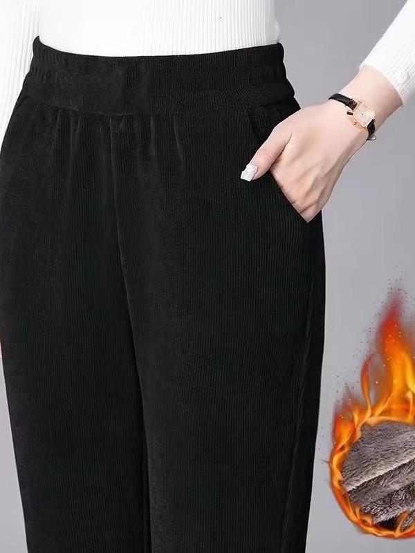 Thickened Straight Leg Pants W - Corduroy Pant Warm ulasan dan harga