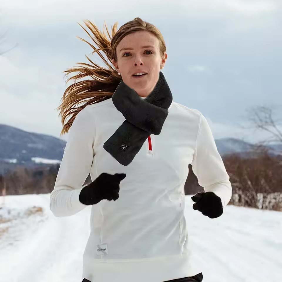 USB Women Men Heating Scarf Te - Neck Gaiter Fleece ulasan dan harga