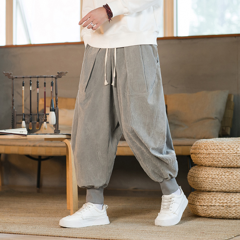 2023 Men Winter Solid Color Co - Corduroy Pant Warm ulasan dan harga
