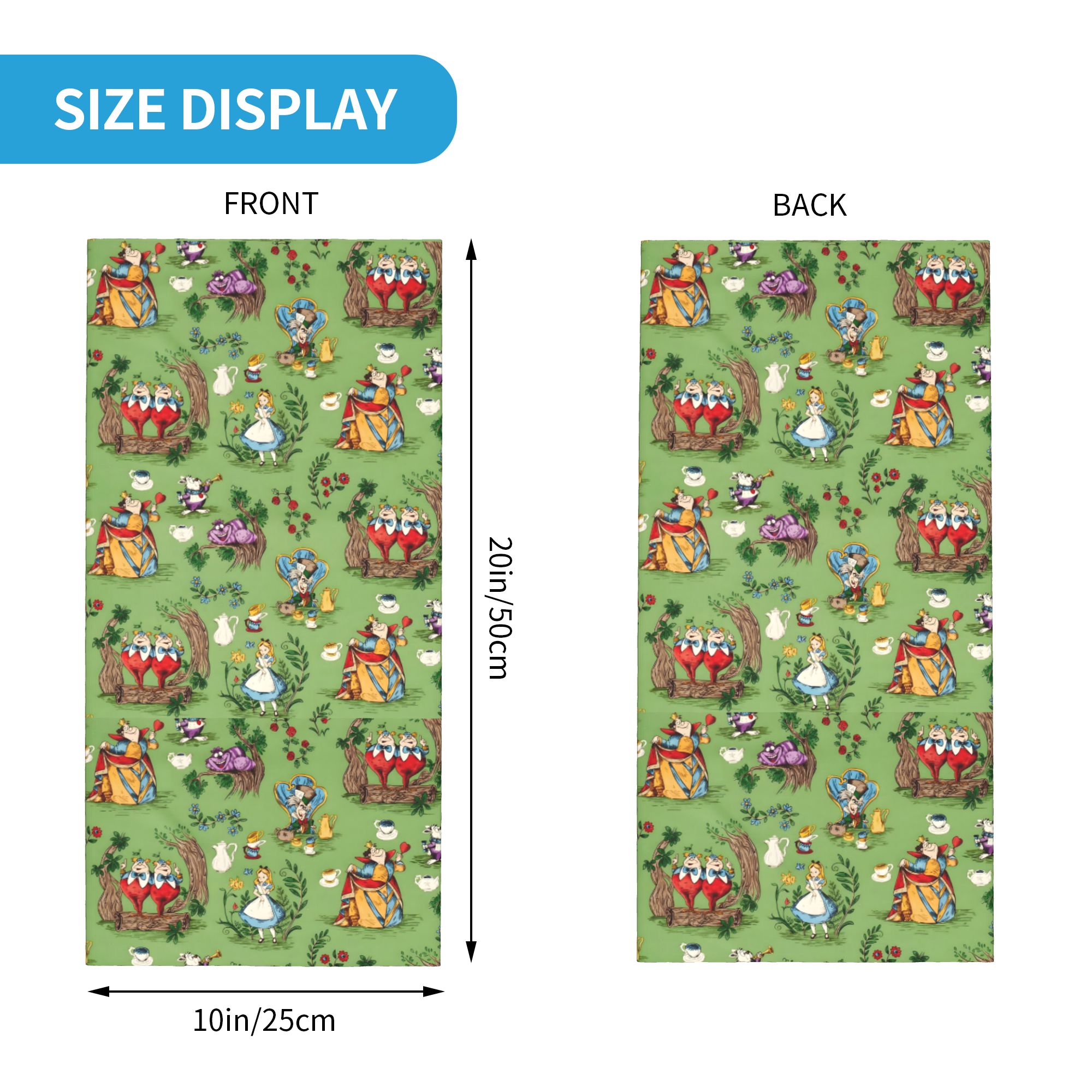 Custom A-Alice in W-Wonderland - Neck Gaiter Fleece ulasan dan harga