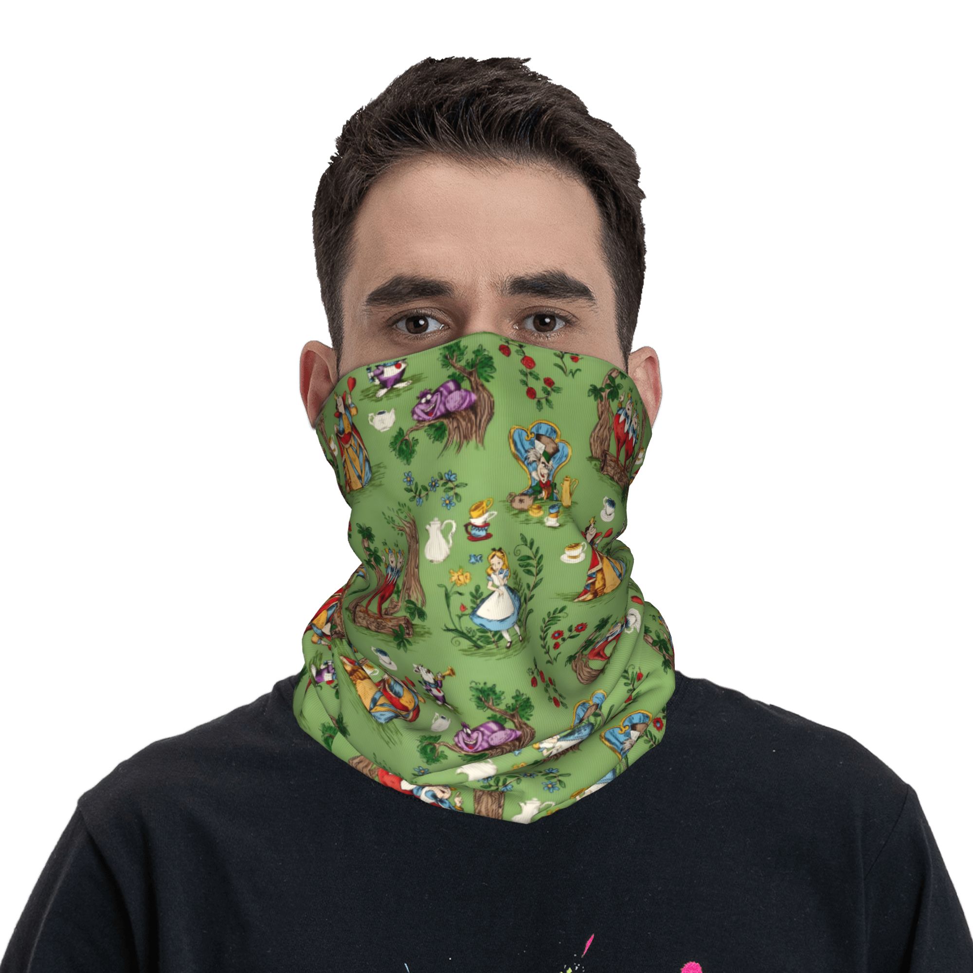 Custom A-Alice in W-Wonderland - Neck Gaiter Fleece ulasan dan harga