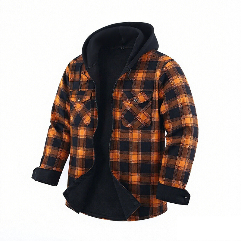 QICHE Fleece Lined Thick Flann - Flannel Shirt Lined ulasan dan harga