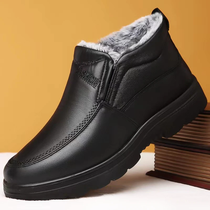 Winter Men's Ankle Boots Plush - Waterproof Winter Boot ulasan dan harga