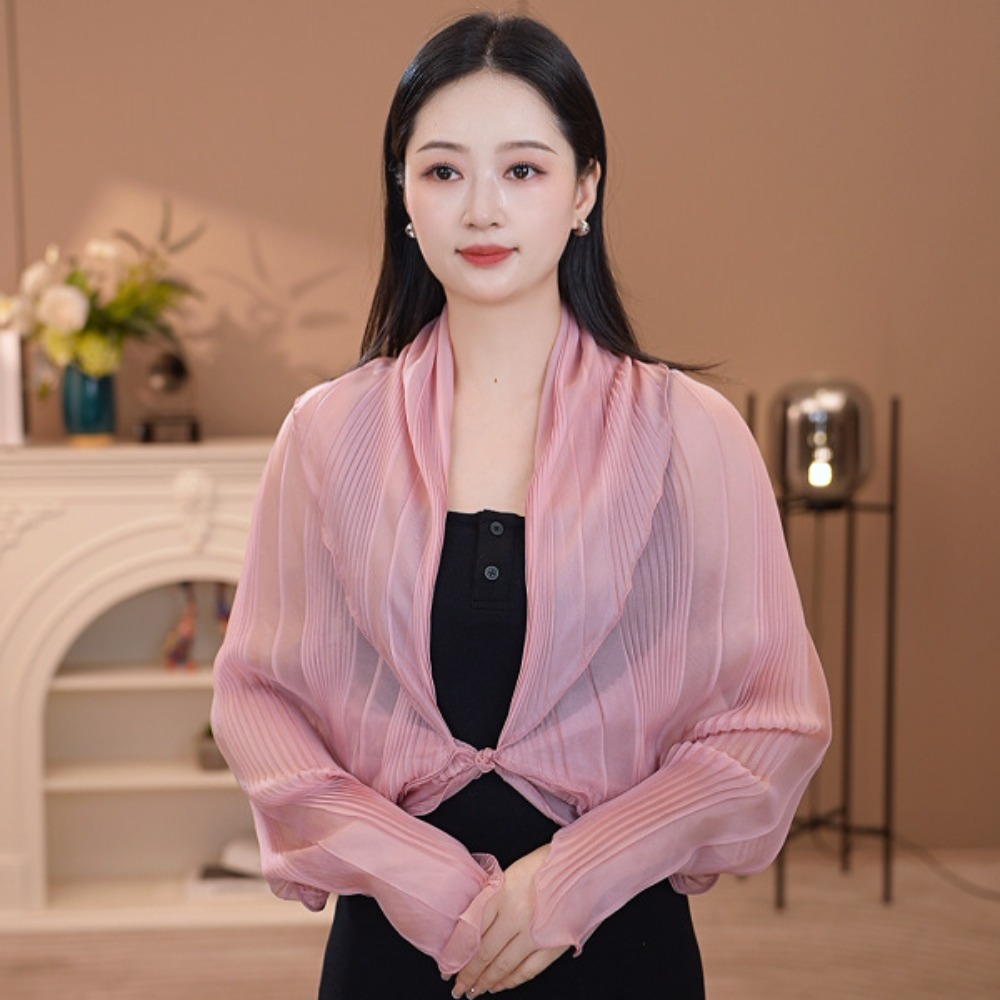 Solid Color Sun Protection Top - Shawl Wrap Winter ulasan dan harga