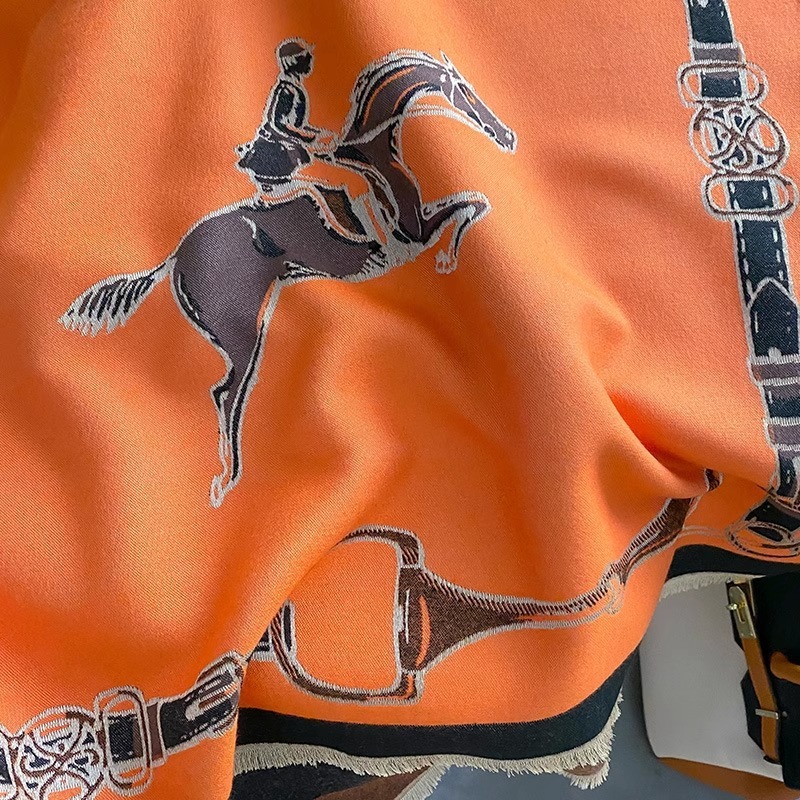 Retro Rider Horse Imitation Ca - Wool Scarf Men ulasan dan harga