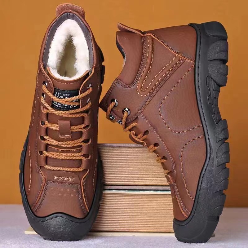 Men's Boots Lace Up Ankle Boot - Waterproof Winter Boot ulasan dan harga