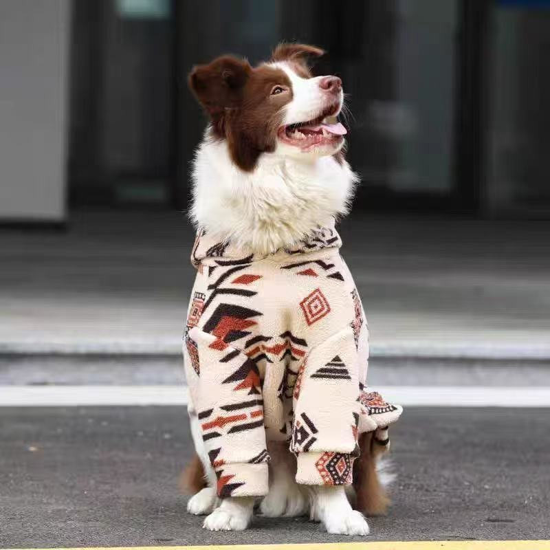 Winter Warm Hooded Dog Coat Sh - Sherpa Hoodie Fleece ulasan dan harga