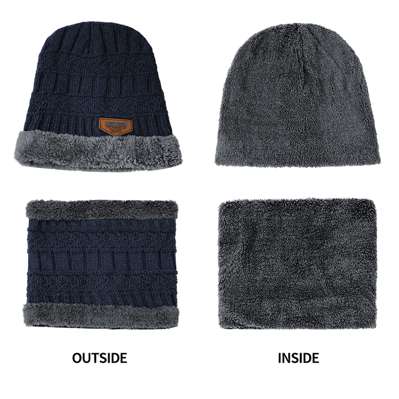 New Winter Beanie Hat for Men  - Wool Scarf Men ulasan dan harga