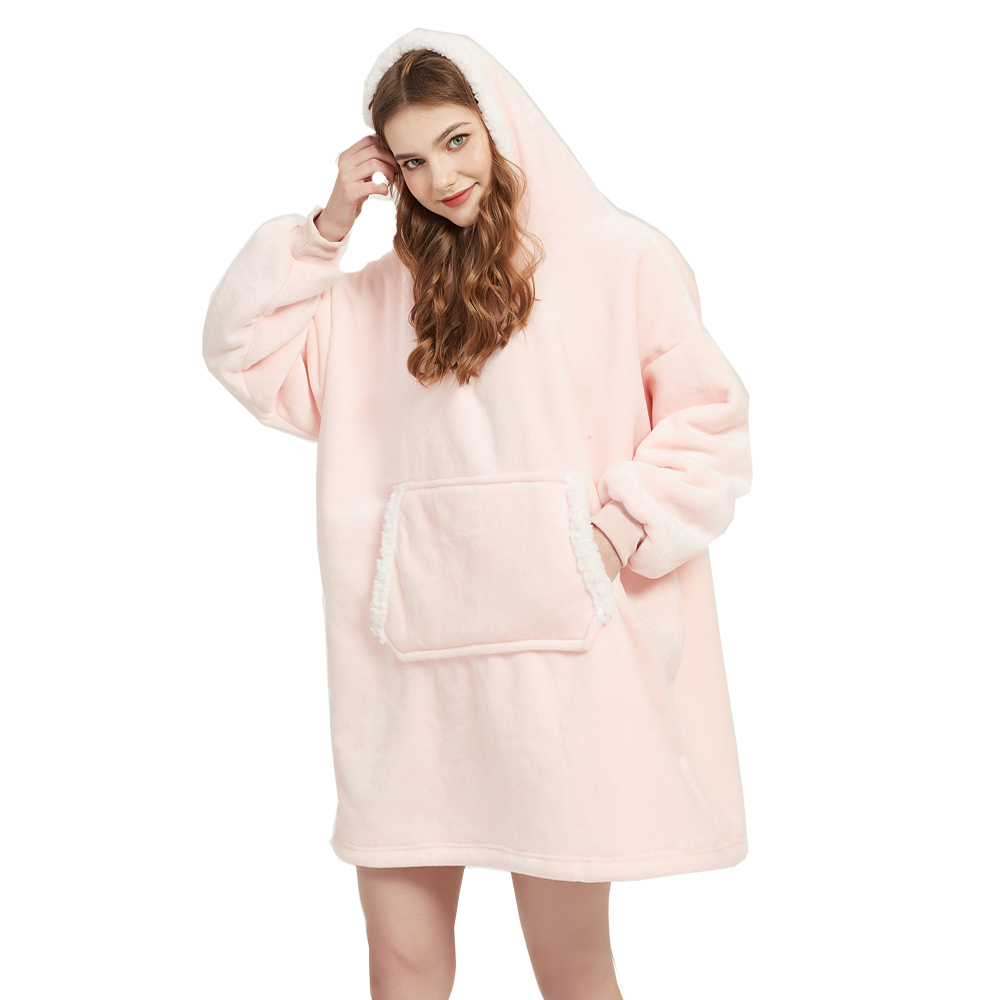 Microfiber Plush Coral Fleece  - Sherpa Hoodie Fleece ulasan dan harga